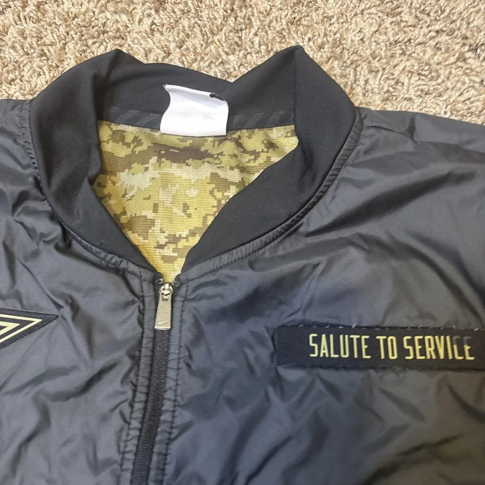 Nike NFL Dallas Cowboys Salute to Service Full Zip Bomber Jacket Men's M Camo